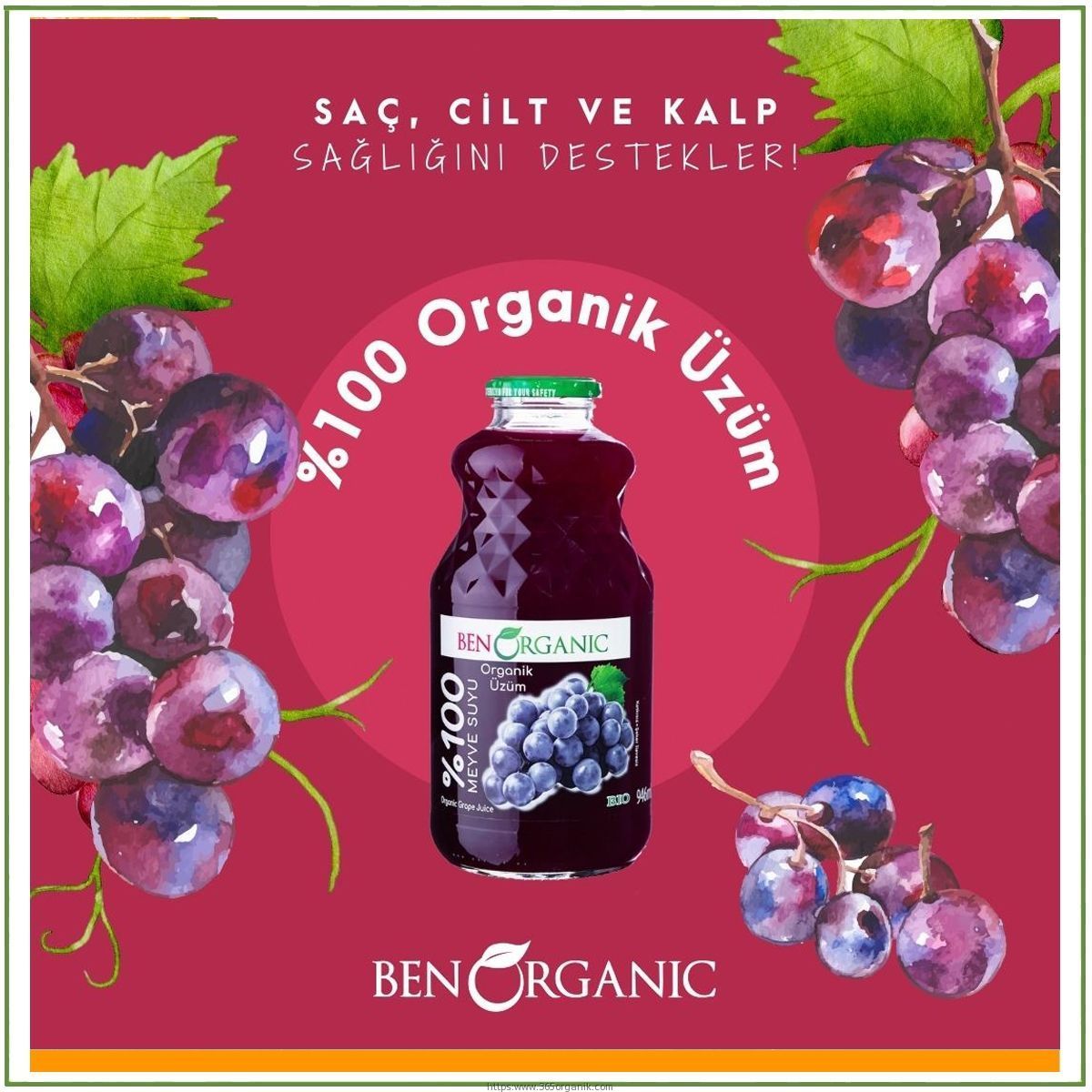 BENORGANIC 946 ML ÜZÜM SUYU fayda
