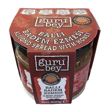 GURUBEY ŞEKER İLAVESİZ BADEM EZMESİ 300 G
