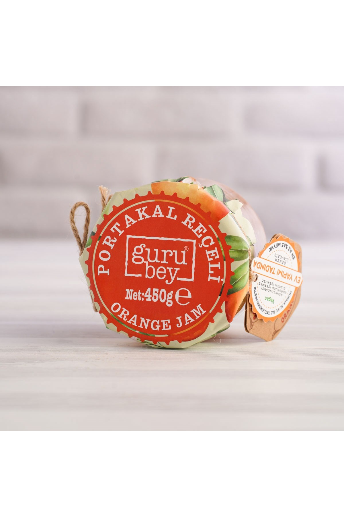 GURUBEY ŞEKER İLAVESİZ PORTAKAL REÇELİ 450 G